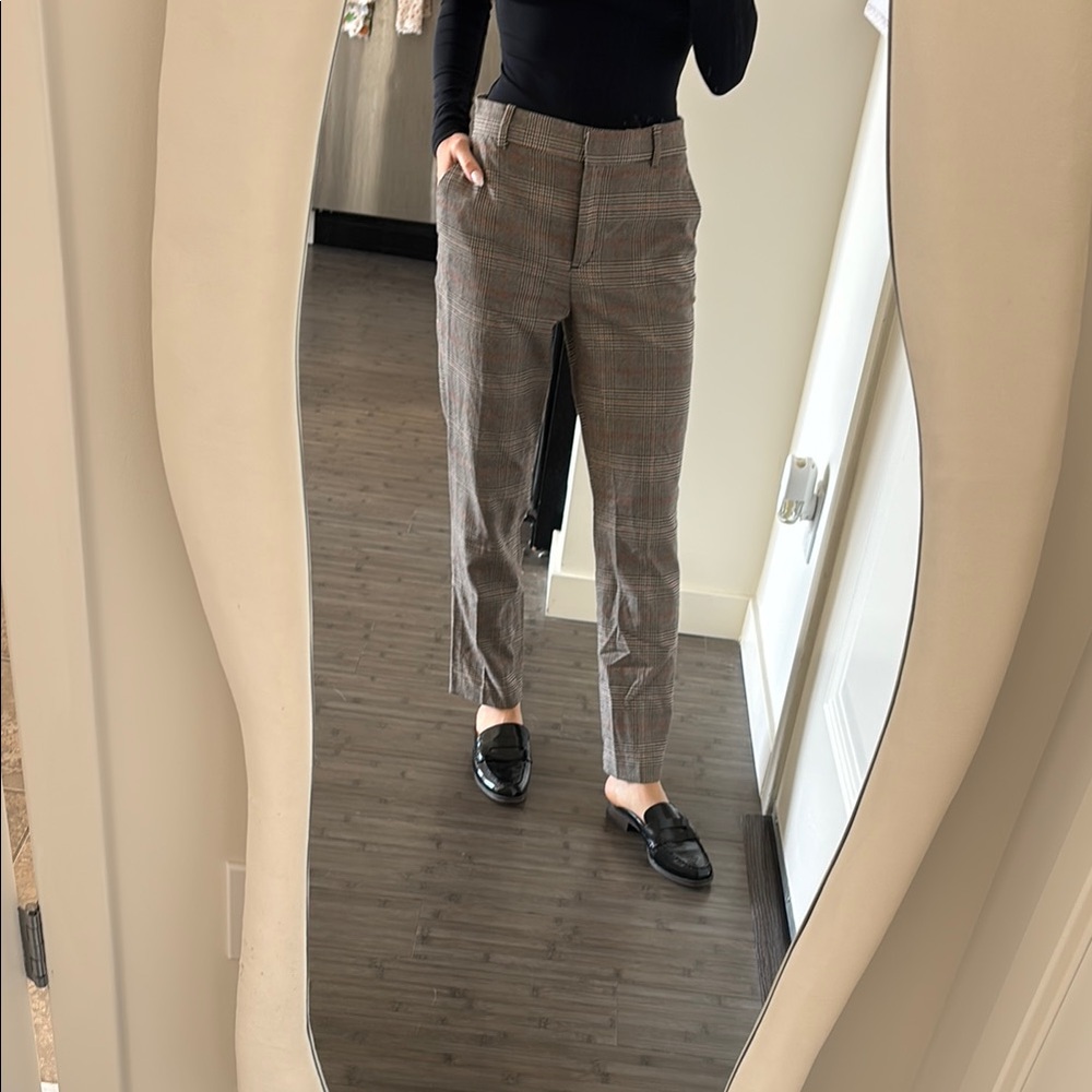 H&M tan Plaid tartan Pants